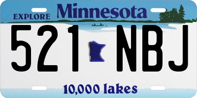 MN license plate 521NBJ
