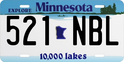 MN license plate 521NBL