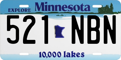 MN license plate 521NBN