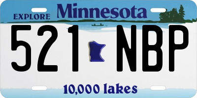 MN license plate 521NBP