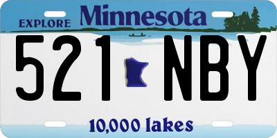 MN license plate 521NBY