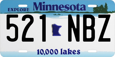 MN license plate 521NBZ