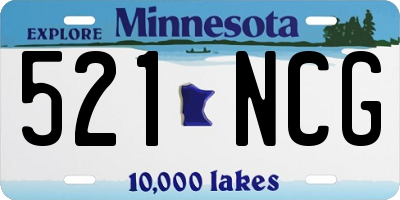 MN license plate 521NCG