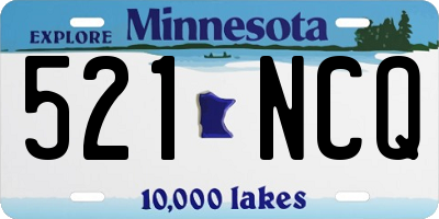 MN license plate 521NCQ