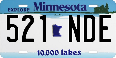 MN license plate 521NDE