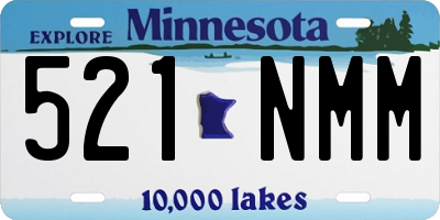MN license plate 521NMM