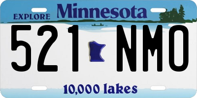MN license plate 521NMO