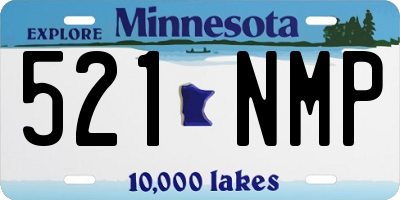 MN license plate 521NMP
