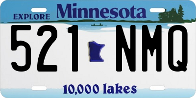 MN license plate 521NMQ