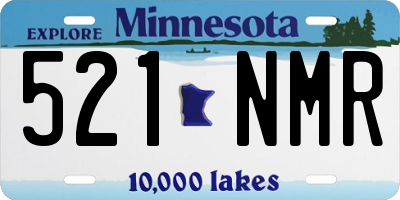 MN license plate 521NMR