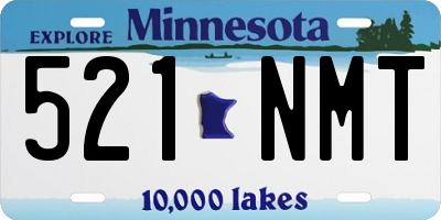 MN license plate 521NMT