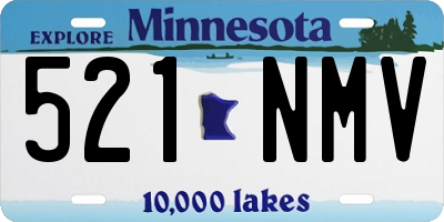 MN license plate 521NMV