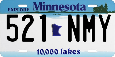 MN license plate 521NMY