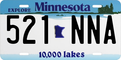 MN license plate 521NNA