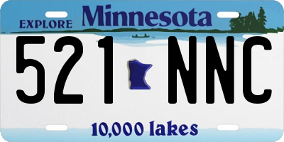 MN license plate 521NNC