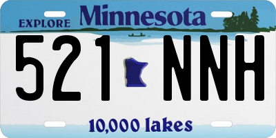 MN license plate 521NNH