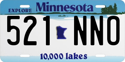 MN license plate 521NNO