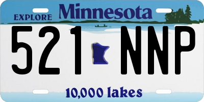 MN license plate 521NNP