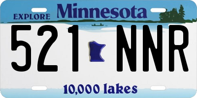 MN license plate 521NNR