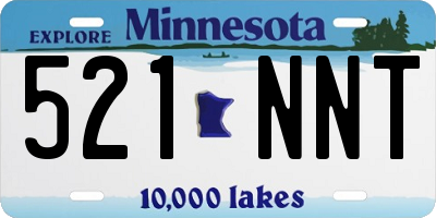 MN license plate 521NNT