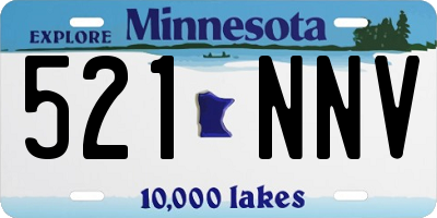 MN license plate 521NNV