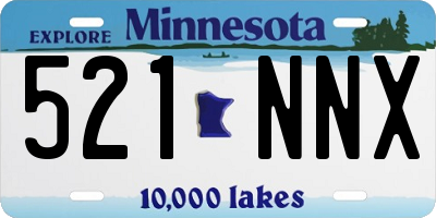 MN license plate 521NNX