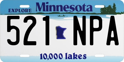 MN license plate 521NPA