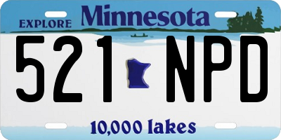 MN license plate 521NPD