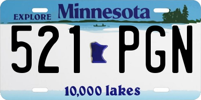 MN license plate 521PGN