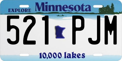 MN license plate 521PJM