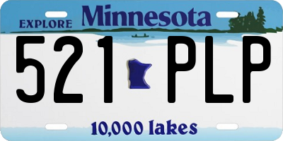 MN license plate 521PLP