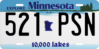 MN license plate 521PSN