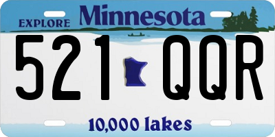 MN license plate 521QQR