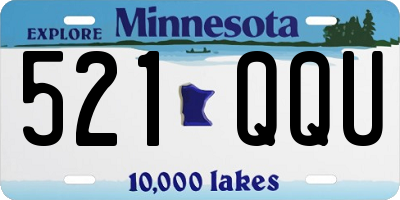 MN license plate 521QQU