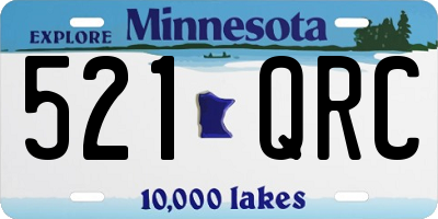 MN license plate 521QRC