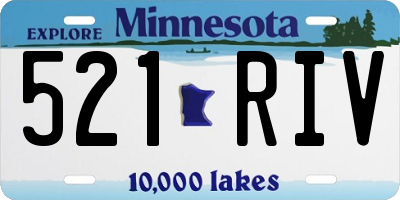 MN license plate 521RIV
