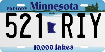 MN license plate 521RIY