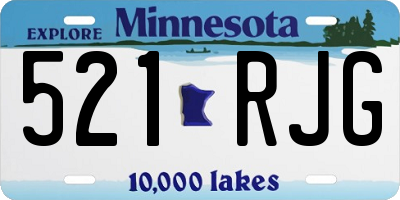 MN license plate 521RJG