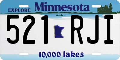 MN license plate 521RJI
