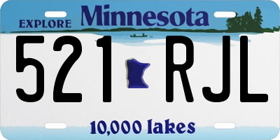 MN license plate 521RJL