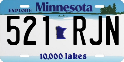MN license plate 521RJN