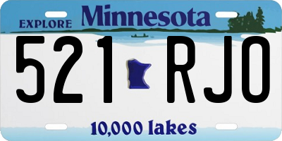 MN license plate 521RJO