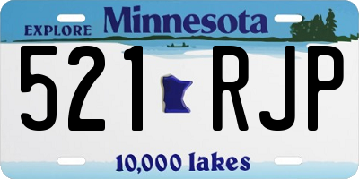 MN license plate 521RJP