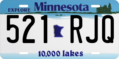 MN license plate 521RJQ
