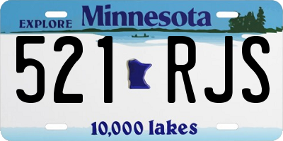 MN license plate 521RJS