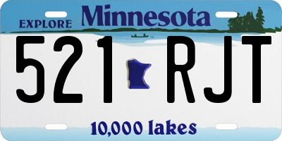 MN license plate 521RJT