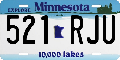 MN license plate 521RJU