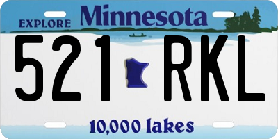 MN license plate 521RKL