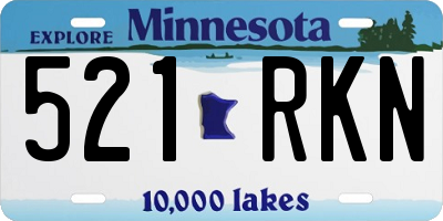 MN license plate 521RKN