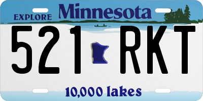 MN license plate 521RKT